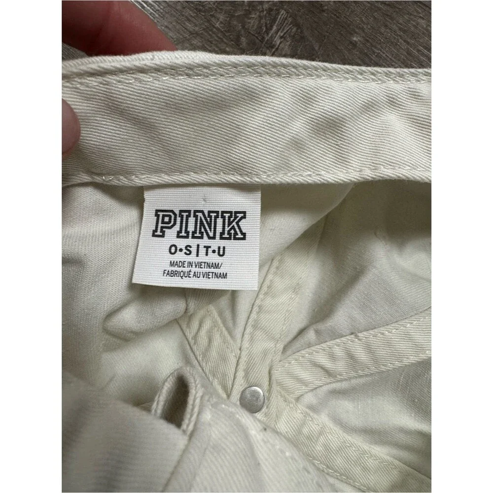 Victoria’s Secret PINK White Baseball Hat